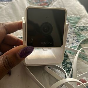 Pet cube camera electronics monitoring with built in vet-in vet chat security